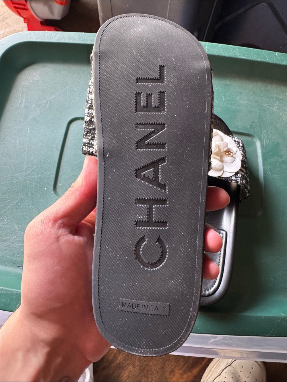 Chanel Black Leather Shoe size 8 US - Picture 3 of 3